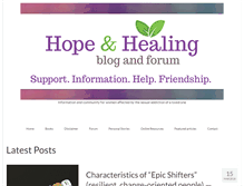 Tablet Screenshot of hopeandhealinglds.com